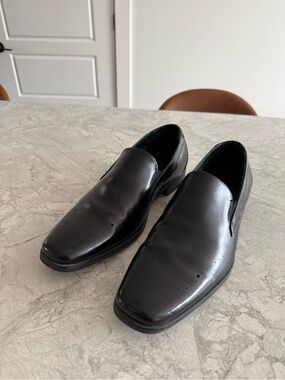 Stacy Adams Men's Black Slip-On Leather Dress Shoes (size 9)